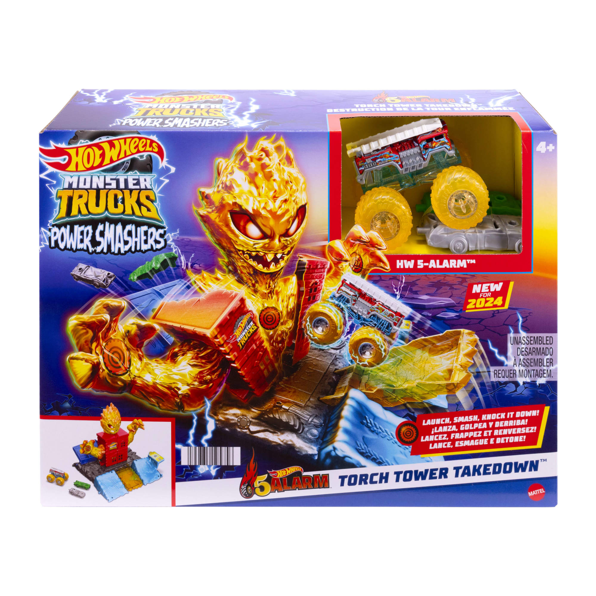HOT WHEELS Monster Trucks 5 ALARM FIRE TOWER CHALLENGE HTP39
